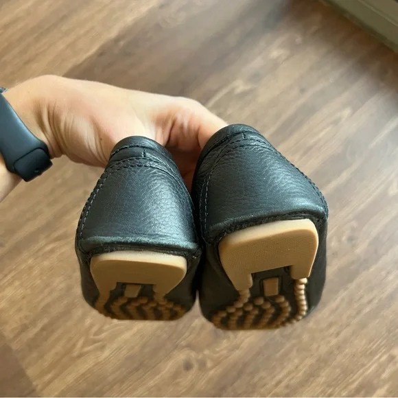 Tory Burch Black Lowell 2 Driver Tumbled Loafer Flats - Picture 6 of 13